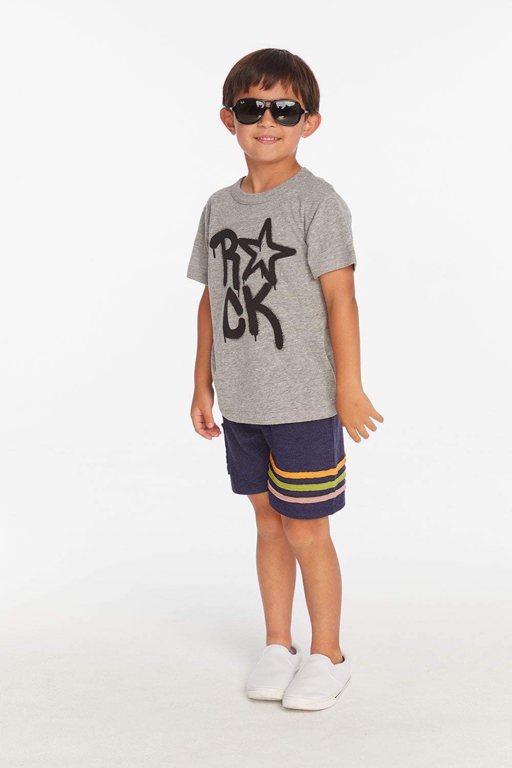 Rock Star Boys Crew Neck Short Sleeve Tee Boys chaserbrand