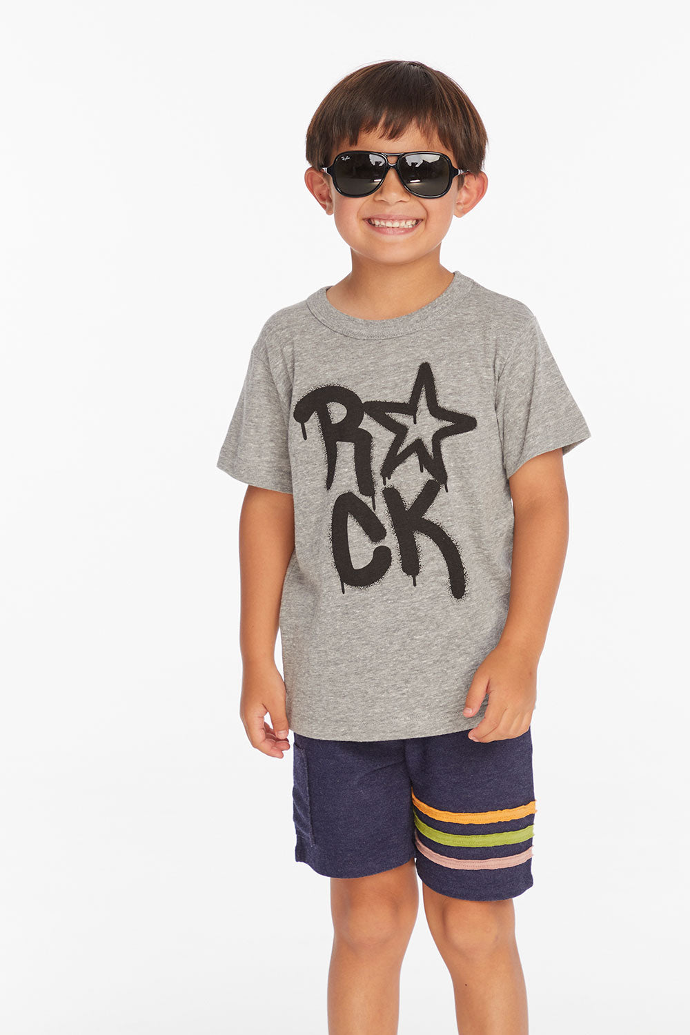 Rock Star Boys Crew Neck Short Sleeve Tee Boys chaserbrand