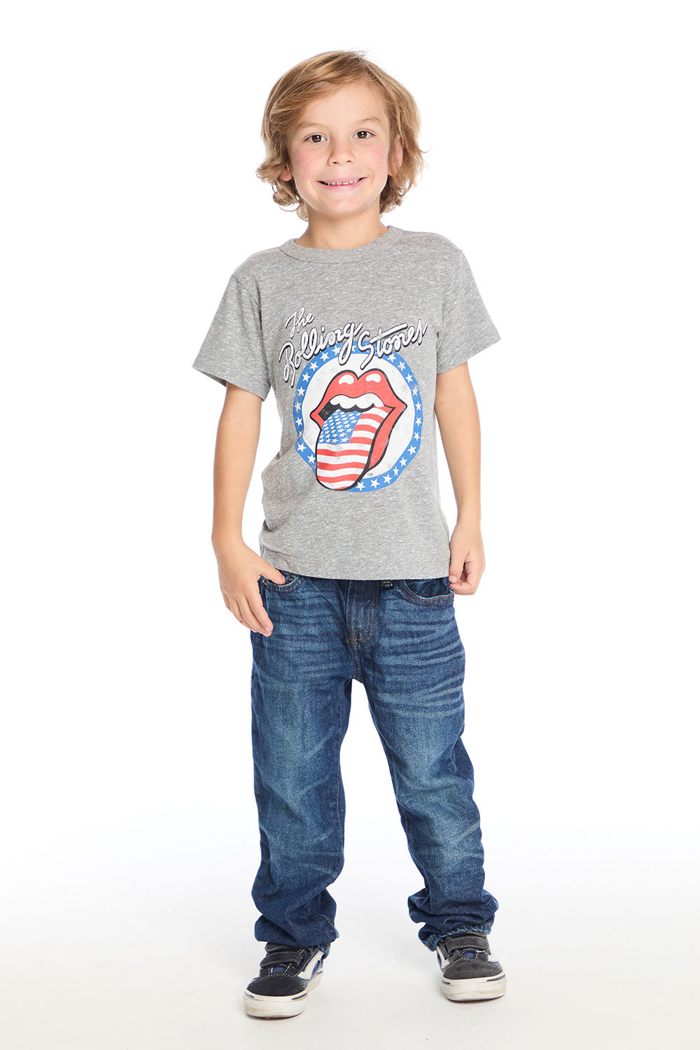Rolling Stones Americana Tongue Logo Tee Boys chaserbrand