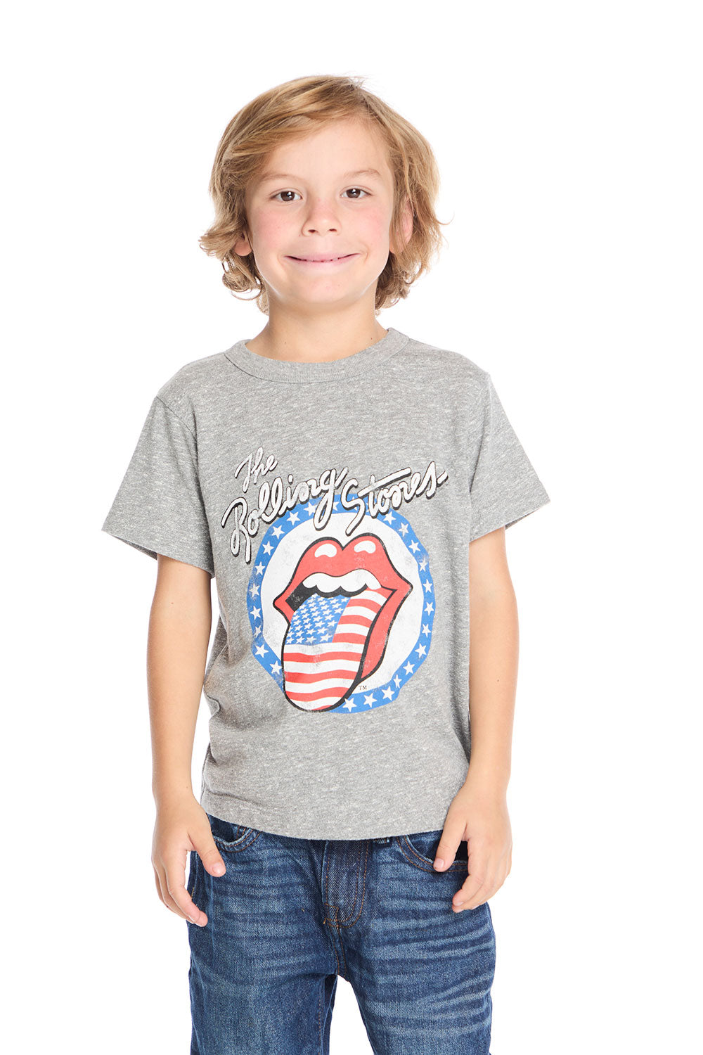Rolling Stones Americana Tongue Logo Tee Boys chaserbrand