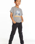 Woodstock Bird On Guitar Boys Crew Neck Tee Boys chaserbrand