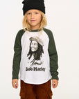 Bob Marley Portrait Boys Baseball Tee BOYS chaserbrand