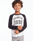 Thankful Dude Boys Baseball Tee Boys chaserbrand