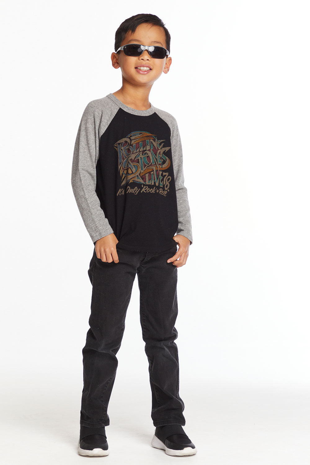 Rolling Stones Live 78 Boys Baseball Tee Boys chaserbrand