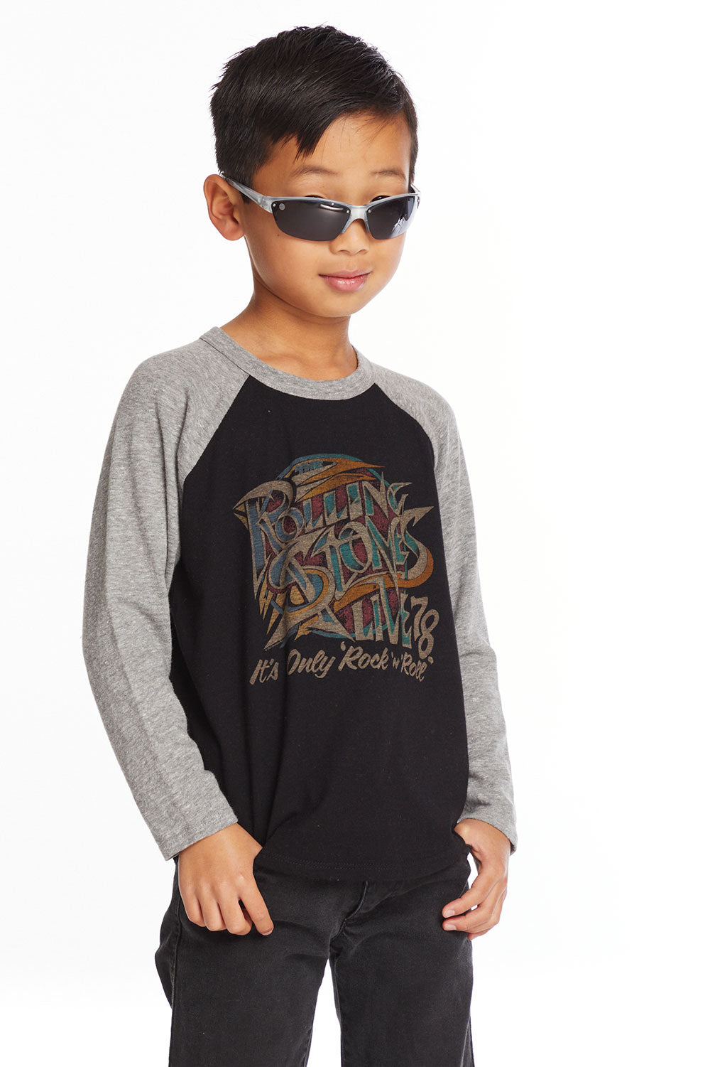 Rolling Stones Live 78 Boys Baseball Tee Boys chaserbrand