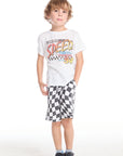 Wavy Check Boys Shorts BOYS chaserbrand