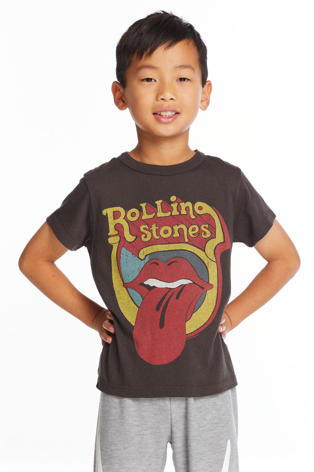 Rolling Stones Retro Logo Boys Tee Boys chaserbrand