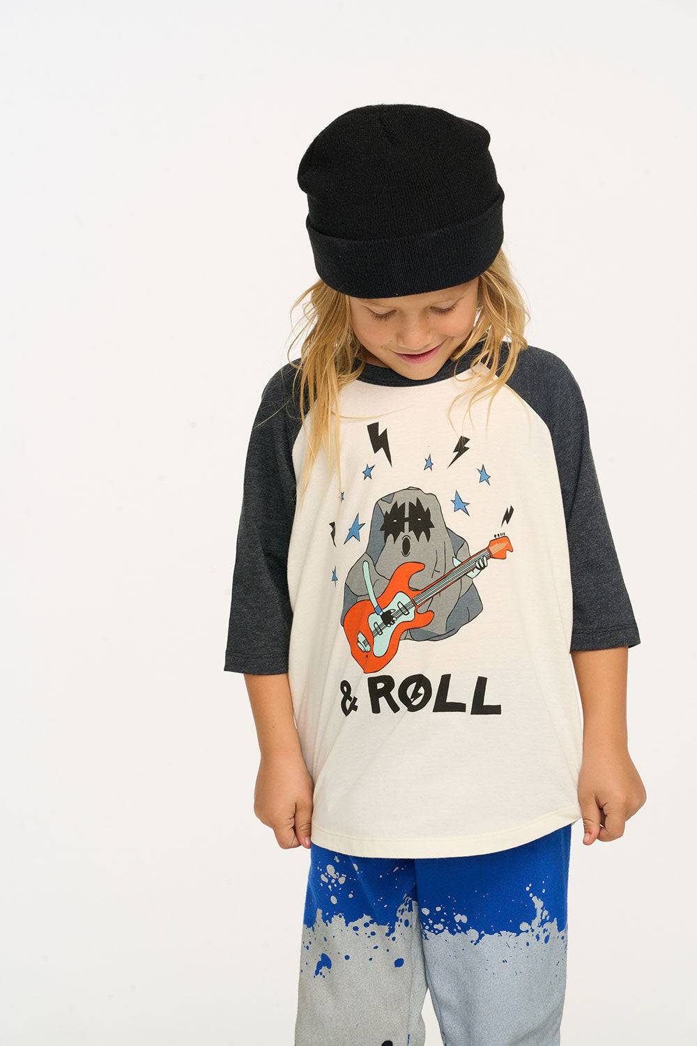 Rock & Roll Baseball Tee BOYS chaserbrand