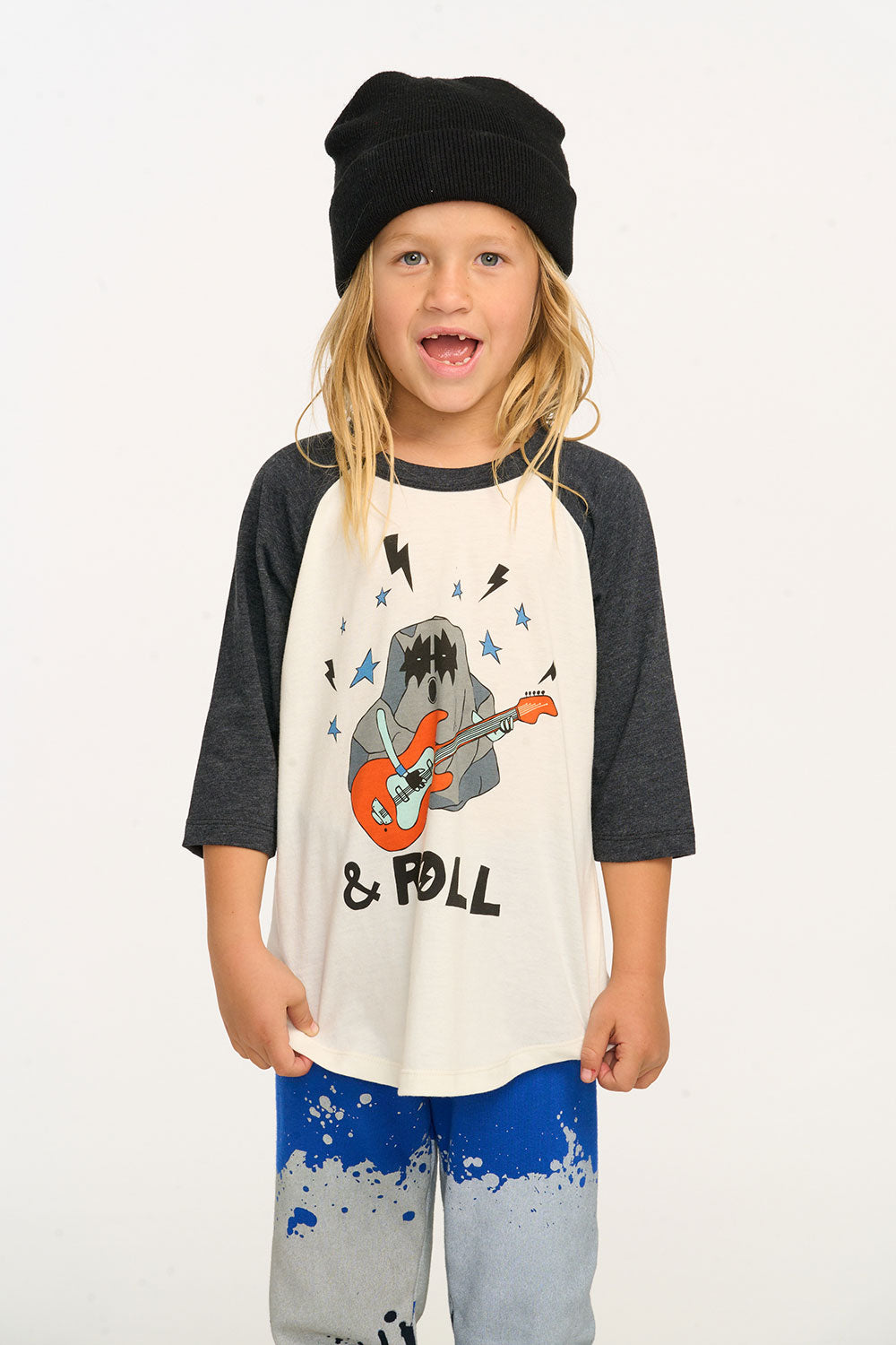 Rock & Roll Baseball Tee BOYS chaserbrand