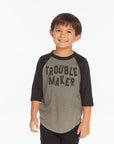 Trouble Maker Boys Baseball Tee Boys chaserbrand