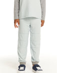 Cozy Knit Blue Bird Pant with Seamed Panels BOYS chaserbrand