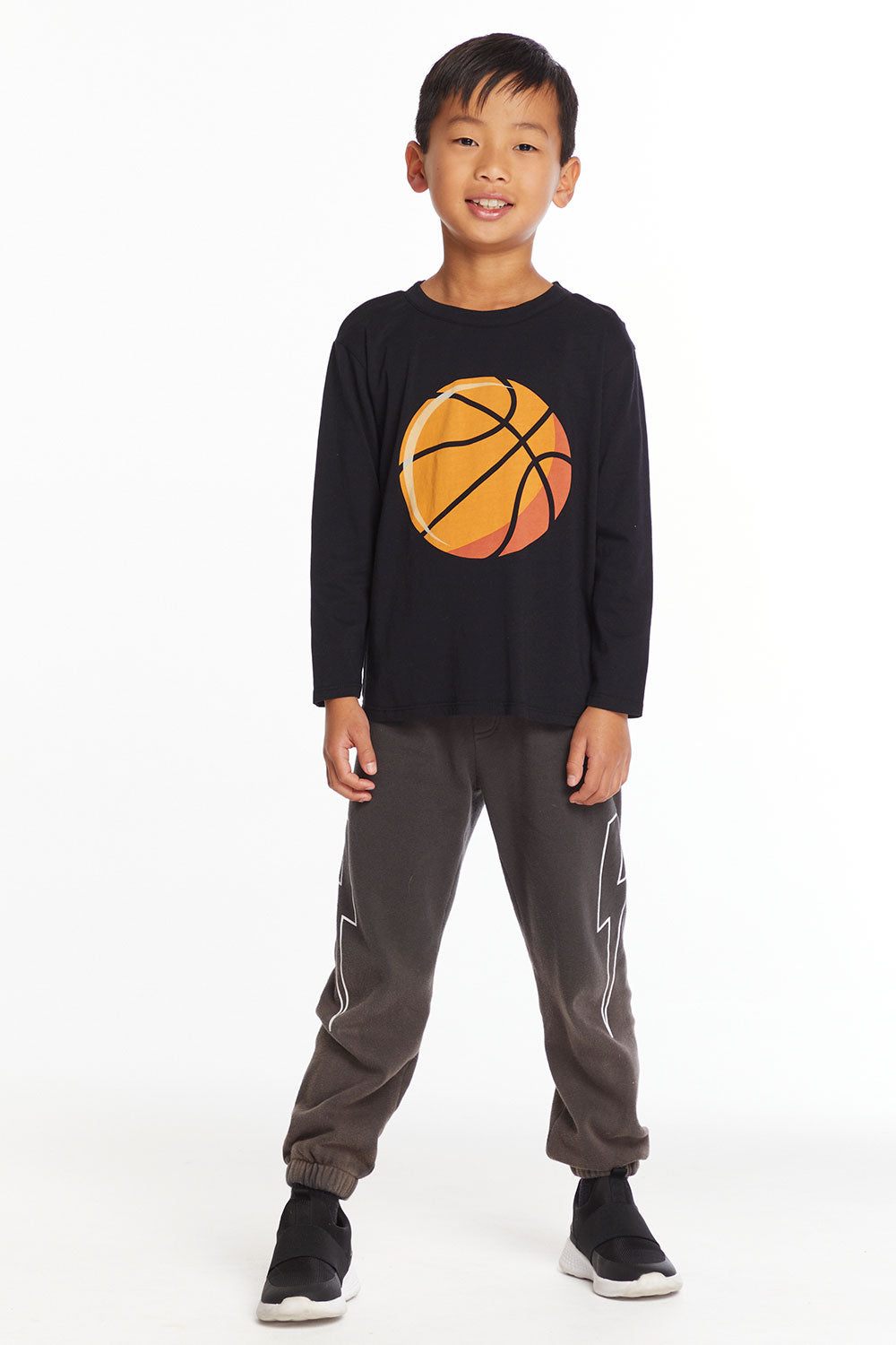 Slam Dunks Boys Long Sleeve Crew Neck Tee Boys chaserbrand