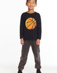Slam Dunks Boys Long Sleeve Crew Neck Tee Boys chaserbrand