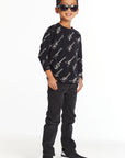 Guitar Jam Boys Long Sleeve Crew Neck Tee Boys chaserbrand
