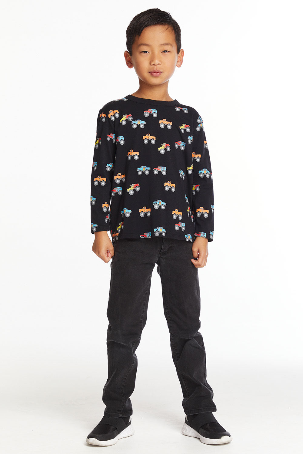 Truck Jam Boys Long Sleeve Crew Neck Boys chaserbrand
