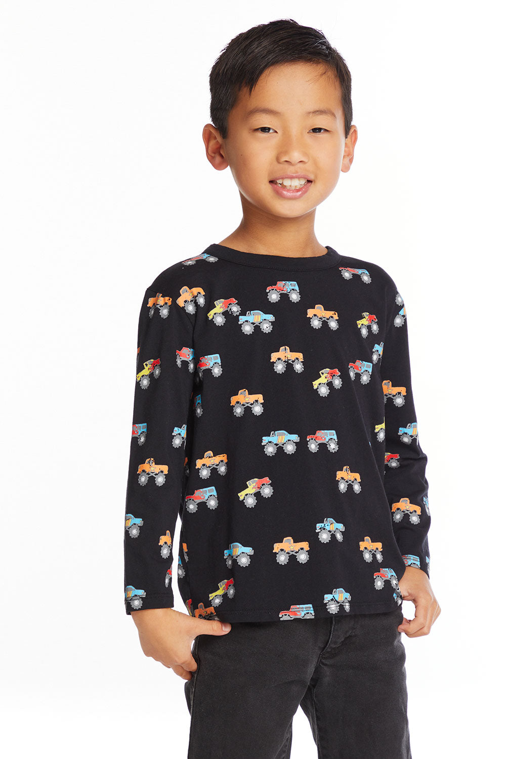 Truck Jam Boys Long Sleeve Crew Neck Boys chaserbrand