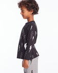 Allover Bolts Boys Long Sleeve Crew Neck Tee Boys chaserbrand