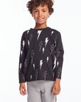 Allover Bolts Boys Long Sleeve Crew Neck Tee Boys chaserbrand