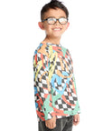 Smiley Graffiti Doodles Long Sleeve Boys chaserbrand