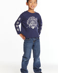 Grateful Dead Multi Steal Your Face Boys Long Sleeve Crew Neck Tee Boys chaserbrand