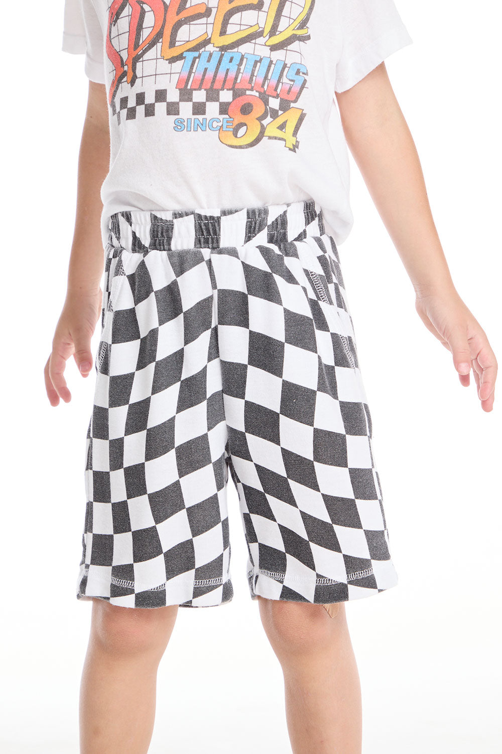Wavy Check Boys Shorts BOYS chaserbrand