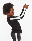 Bolt Crew Neck Licorice Long Sleeve Tee Boys chaserbrand