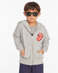 Rolling Stones Script Logo Boys Zip-up Hoodie Boys chaserbrand