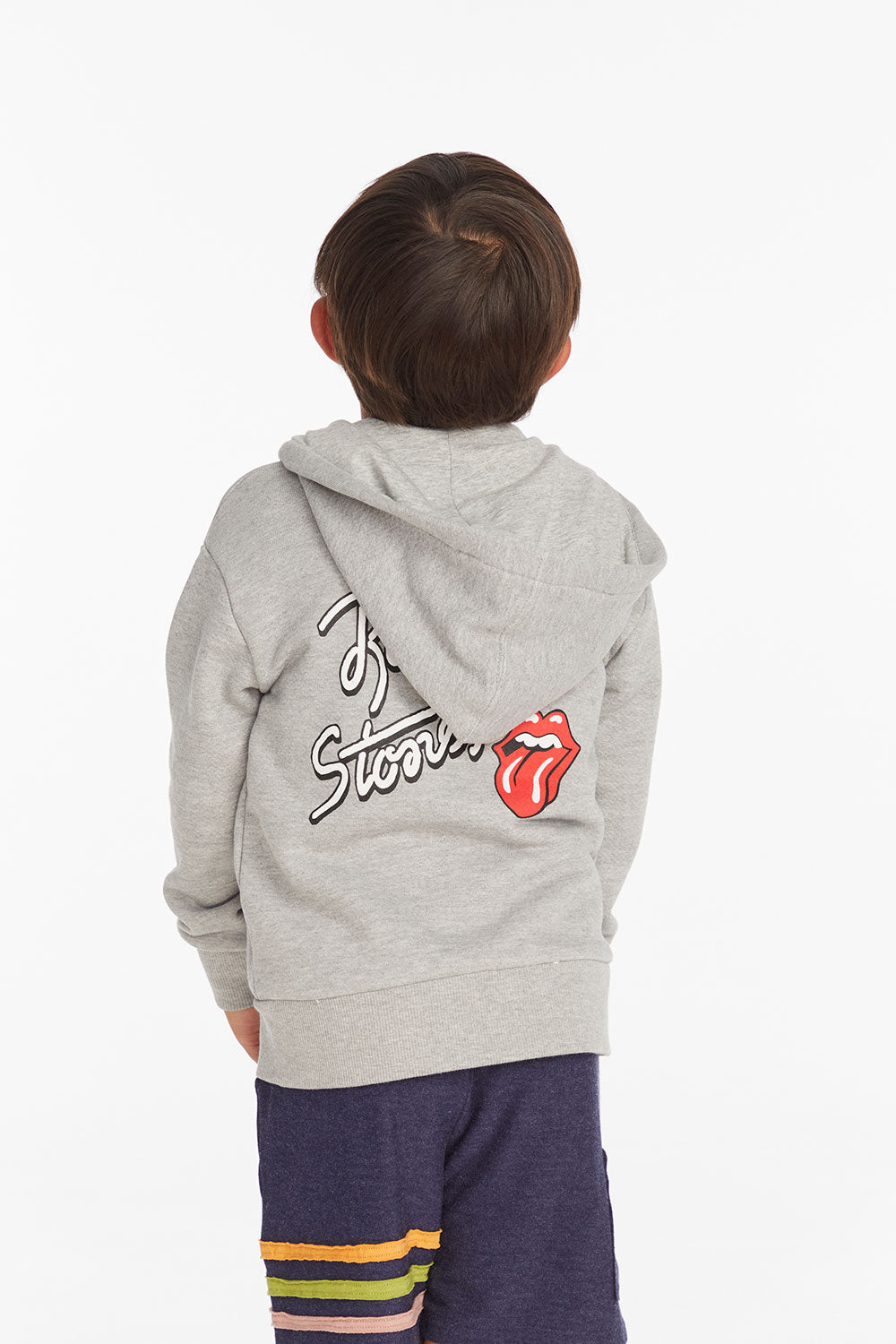 Rolling Stones Script Logo Boys Zip-up Hoodie Boys chaserbrand