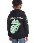 Rolling Stones Checkered Tongue Logo Zip Up Boys Hoodie BOYS chaserbrand