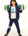 Coastin' Stripe Zip-Up Hoodie BOYS chaserbrand