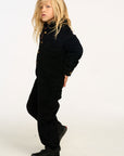 David Raven Black Corduroy Jumpsuit BOYS chaserbrand