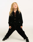 David Raven Black Corduroy Jumpsuit BOYS chaserbrand