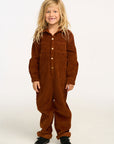 David Walnut Brown Corduroy Jumpsuit BOYS chaserbrand