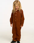 David Walnut Brown Corduroy Jumpsuit BOYS chaserbrand