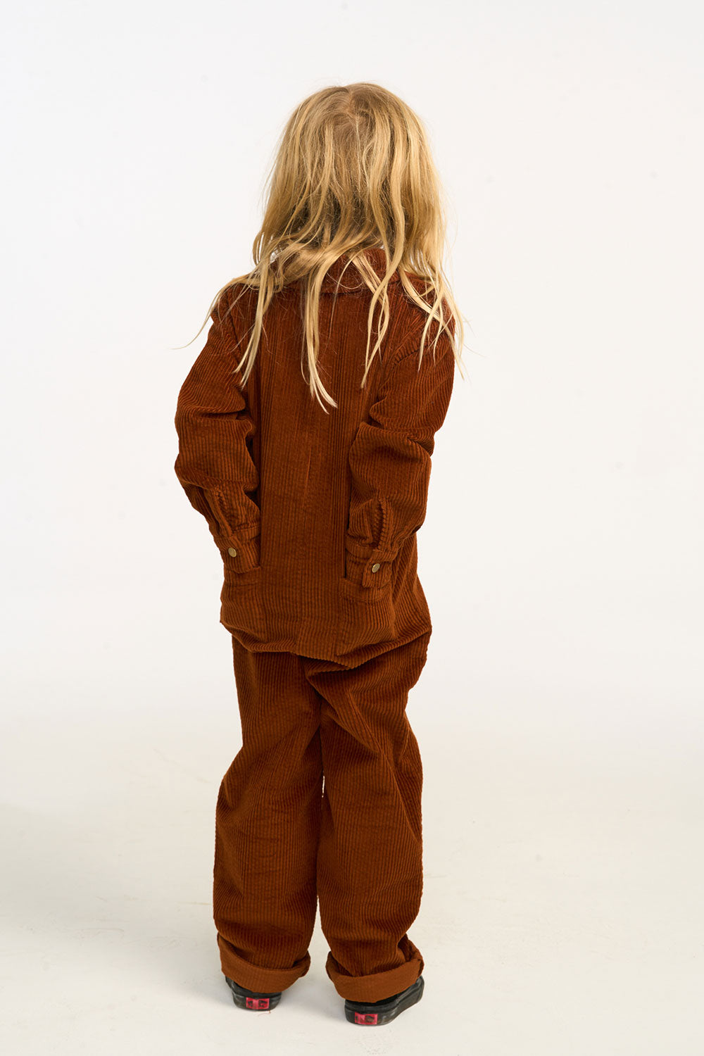 David Walnut Brown Corduroy Jumpsuit BOYS chaserbrand