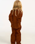 David Walnut Brown Corduroy Jumpsuit BOYS chaserbrand