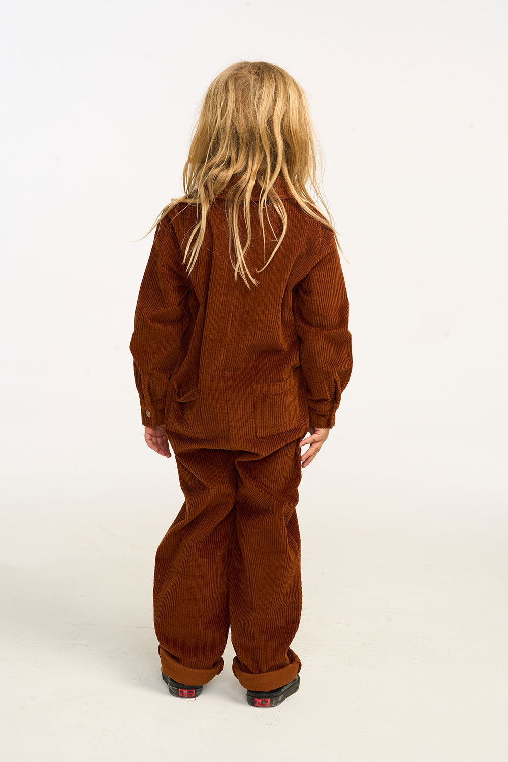 David Walnut Brown Corduroy Jumpsuit BOYS chaserbrand