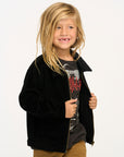 Martin Raven Black Zip Up Corduroy Jacket BOYS chaserbrand