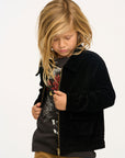 Martin Raven Black Zip Up Corduroy Jacket BOYS chaserbrand