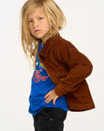 Martin Walnut Brown Zip Up Corduroy Jacket BOYS chaserbrand