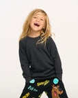 Shadow Black Long Sleeve Pullover BOYS chaserbrand
