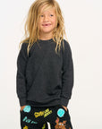 Shadow Black Long Sleeve Pullover BOYS chaserbrand