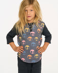 3/4 Sleeve Shirttail Boys Skull Candy Henley Tee BOYS chaserbrand