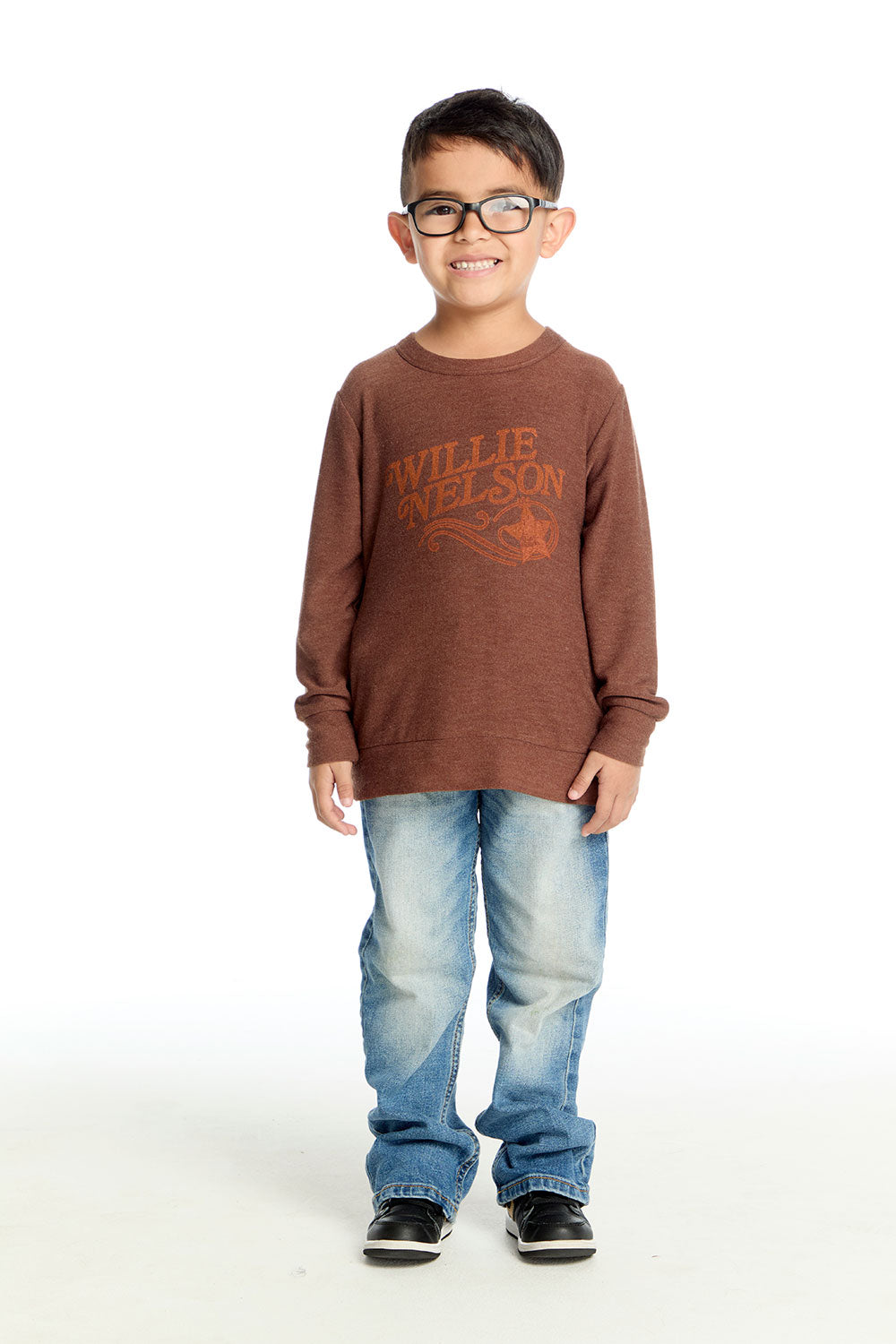 Willie Nelson Willie Cowboy Long Sleeve Boys chaserbrand