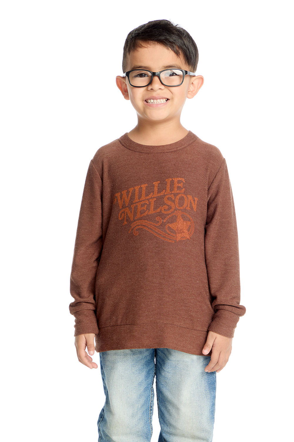 Willie Nelson Willie Cowboy Long Sleeve Boys chaserbrand