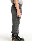 Black Acid Wash Lounge Pant Boys chaserbrand