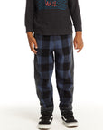Ghost Plaid Side Panel Jogger BOYS chaserbrand