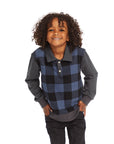 Mike Ghost Plaid Collared Shirt BOYS chaserbrand