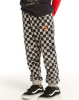 Lightning Splatter Checker Joggers BOYS chaserbrand