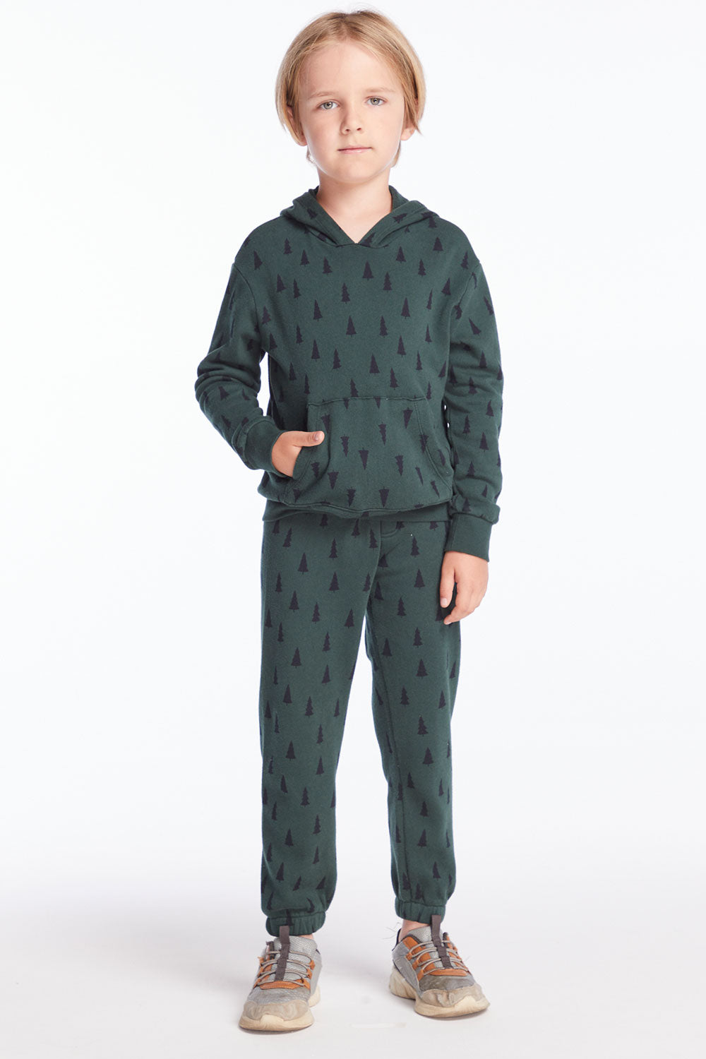 Boys Forest Pine Long Sleeve Hoodie Boys chaserbrand